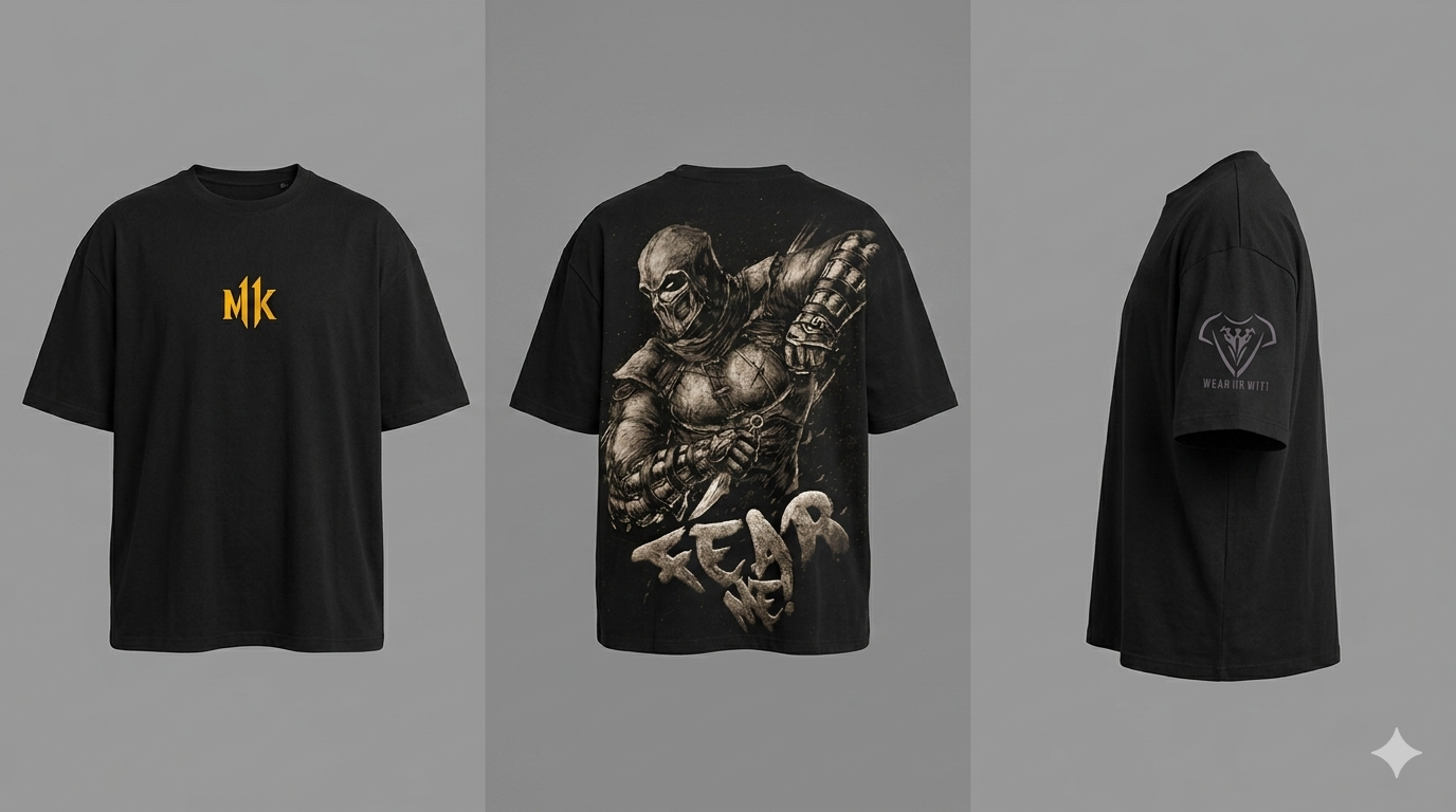 Mortal Kombat - Fear Me! - Unisex Oversized Tee