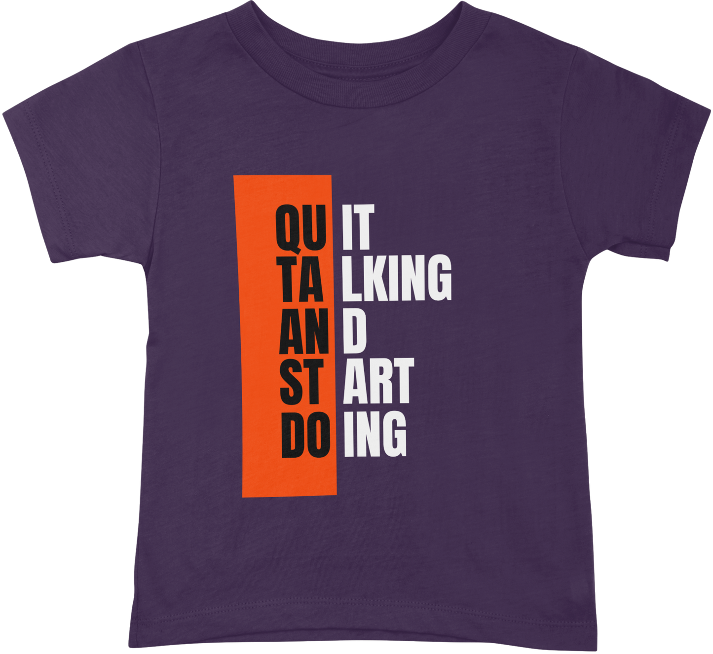 Quit Talking - Start Doing Unisex Terry Oversized Tee